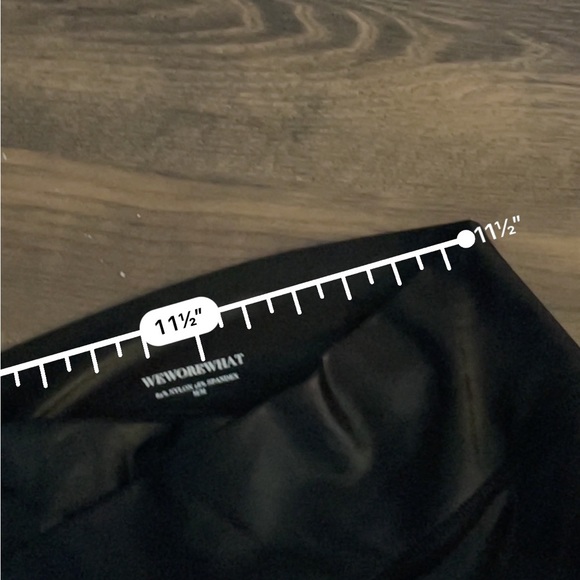 WeWoreWhat black sheen crossover leggings - Picture 6 of 7